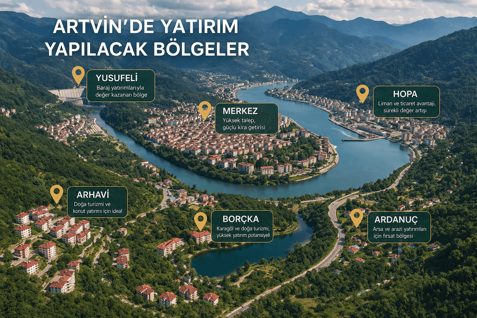 Artvin yatırım bölgeleri